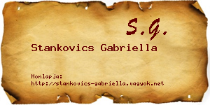 Stankovics Gabriella névjegykártya